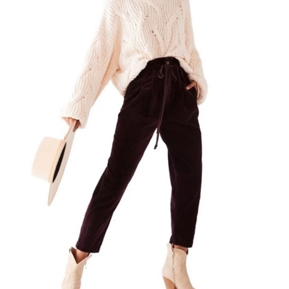 Free People Purple Ankle Cropped Pants - Picture 10 of 10